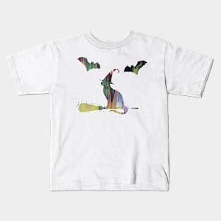 Witch cat Kids T-Shirt